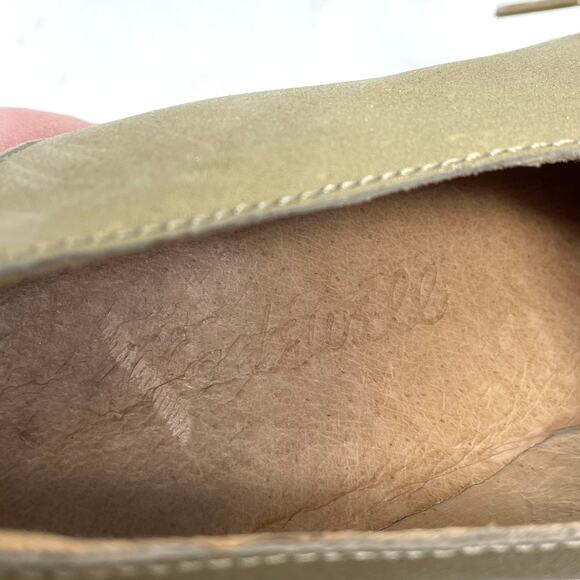 Madewell Frances Light Gold Metallic Leather Lace Up Oxford Shoes Womens 7.5 - Picture 14 of 17